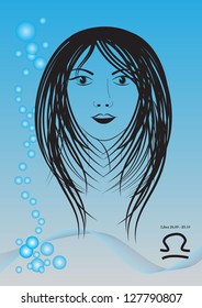 illustration of libra zodiac