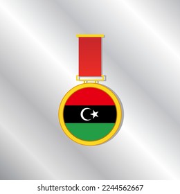 Illustration des Libyen-Flaggenmusters