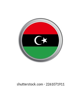 Illustration of Libya flag Template