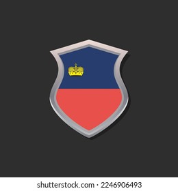Illustration of Liechtenstein flag Template