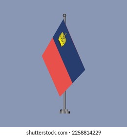 Illustration of Liechtenstein flag Template
