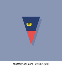 Illustration of Liechtenstein flag Template