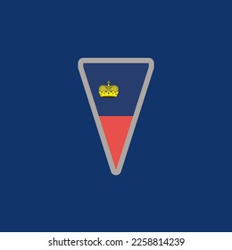 Illustration of Liechtenstein flag Template