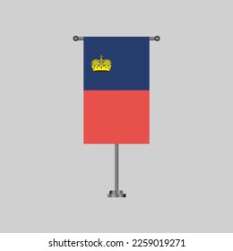 Illustration des Liechtenstein-Flaggenmusters