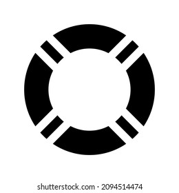 Illustration of life bouy icon on white background
