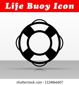 Illustration of life buoy vector icon design