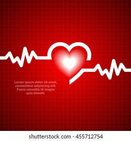 illustration of life line forming heart shape