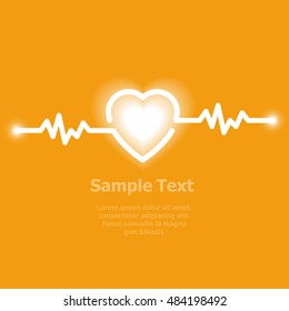 illustration of life line forming heart shape