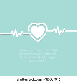 illustration of life line forming heart shape