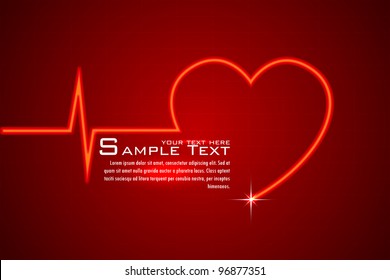 illustration of life line forming heart shape