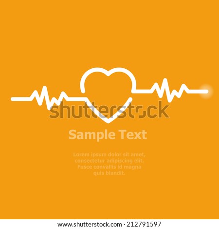 illustration of life line forming heart shape 