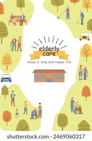 An illustration of life in a nursing home