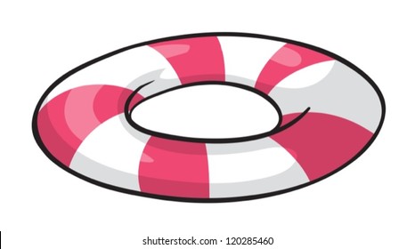 illustration of a life saver on a white background