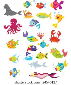 Illustration of life under the sea