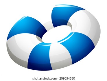 Illustration of a lifebuoy on a white background