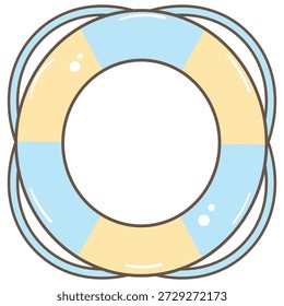 Ilustración de un anillo de salvavidas