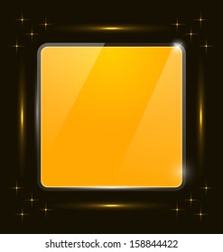 Illustration light box panel for your advertise - vector