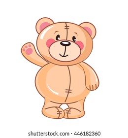 Illustration of a light brown bear