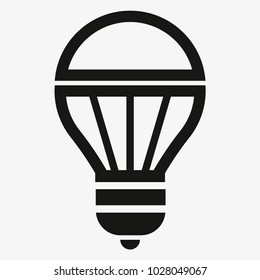Illustration of light bulb icon on white background. light bulb icon Vector illustration