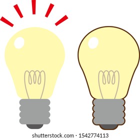 Illustration of a light bulb that can be used as an icon when inspiring