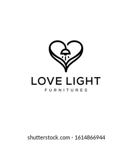 Illustration light bulb vector logo template art eco energy power electricity symbol