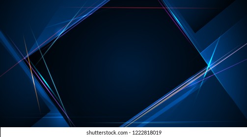 Illustration of light ray, stripe line with blue light, speed motion background.
Vector design abstract, science, futuristic, energy, modern digital technology concept for wallpaper, banner background