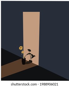 illustration of light and shadow 