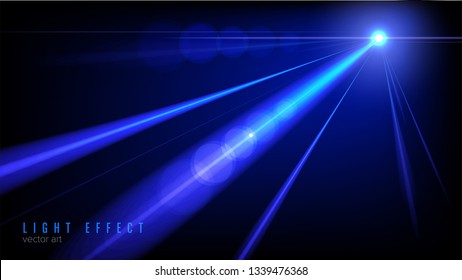 Illustration of light shini effect in vector. It is suitable for being used as a background or template in science or fantasy related theme.