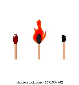 Illustration lighter . burn and scorched