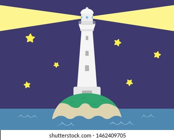 Illustration of a lighthouse building