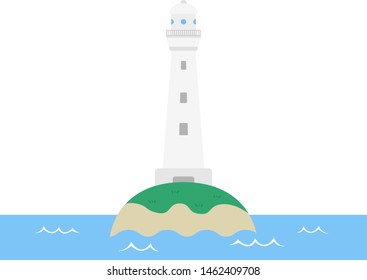 Illustration of a lighthouse building