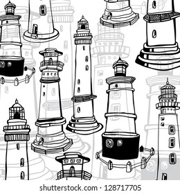 illustration of lighthouses