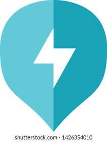illustration of lighting flat design