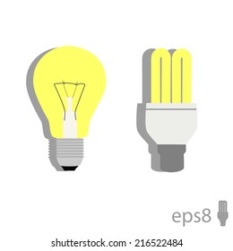 illustration of lightning bulb