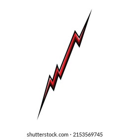 The illustration of Lightning vector. Suitable for energy and power icon or logo.