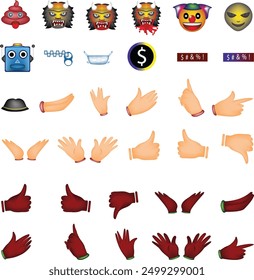 illustration of like  icon with emoji vector design on a white background