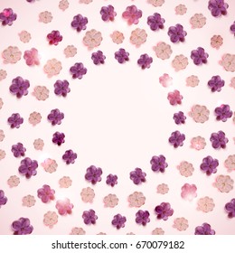 illustration with lilac flower