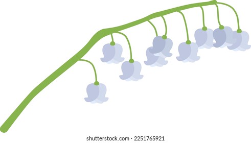 The illustration of a lily