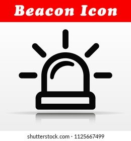 Illustration of line beacon vector icon design