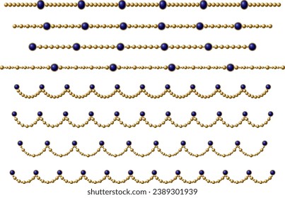 Illustration of a line of connected balls