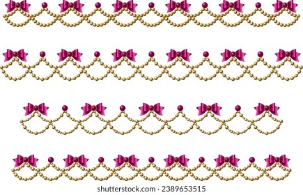 Illustration of a line of connected balls