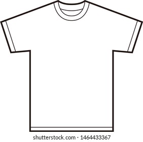 Illustration of line drawing clothes.