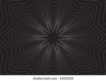 Illustration of Line Effect in Black Background