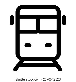 illustration of line icon passenger train transportation which is very suitable for websites, apps, social networks, prints, billboards and others