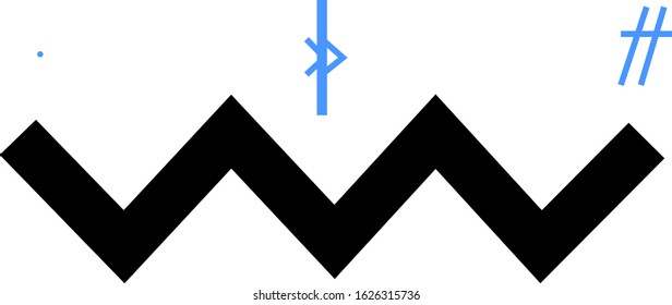 illustration of line icon, sticker,tshirt print, vector illustration
