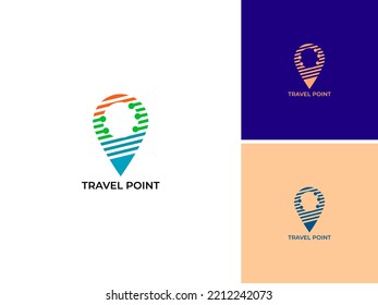 UBICACIÓN DEL MAPA DE ILUSTRACIÓN. VECTOR SIMPLE DE DISEÑO DEL ICONO DE LOGOTIPO DE PUNTO DE NIVEL