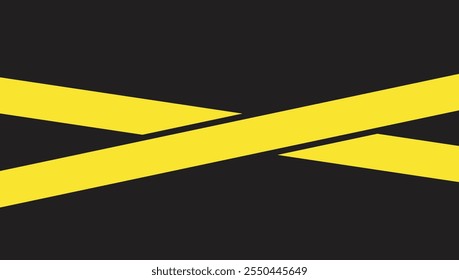 Illustration line yellow danger unique design