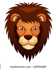 illustration of Lion face