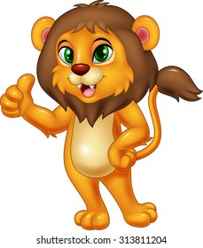 Illustration of lion giving thumbs up 