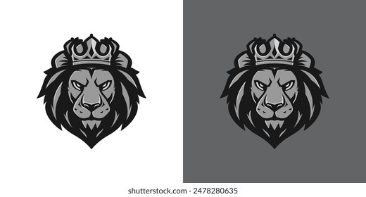 Illustration of a Lion Mascot Logo Design for a Sports or E-sports Team. Logo Inspiration Template Esport Game Sports Lion Mascot. Lion King Mascot Vector.